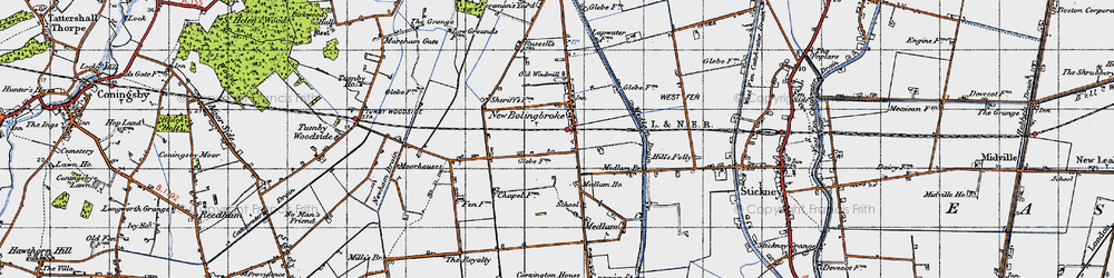 Old map of New Bolingbroke in 1946