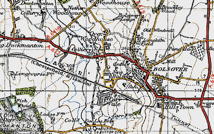 Old map of New Bolsover in 1947