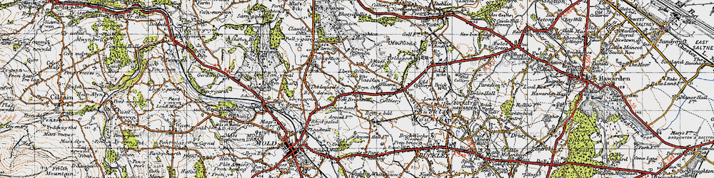 Old map of New Brighton in 1947