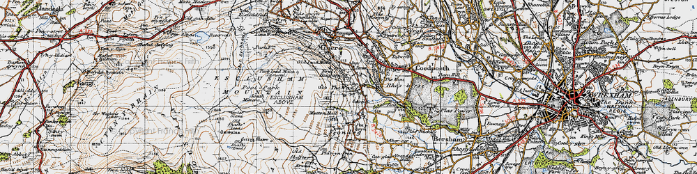 Old map of New Brighton in 1947