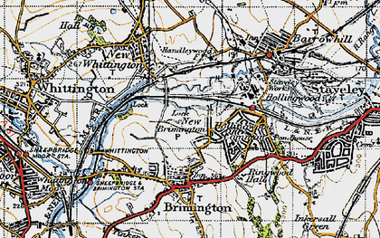 Old map of New Brimington in 1947