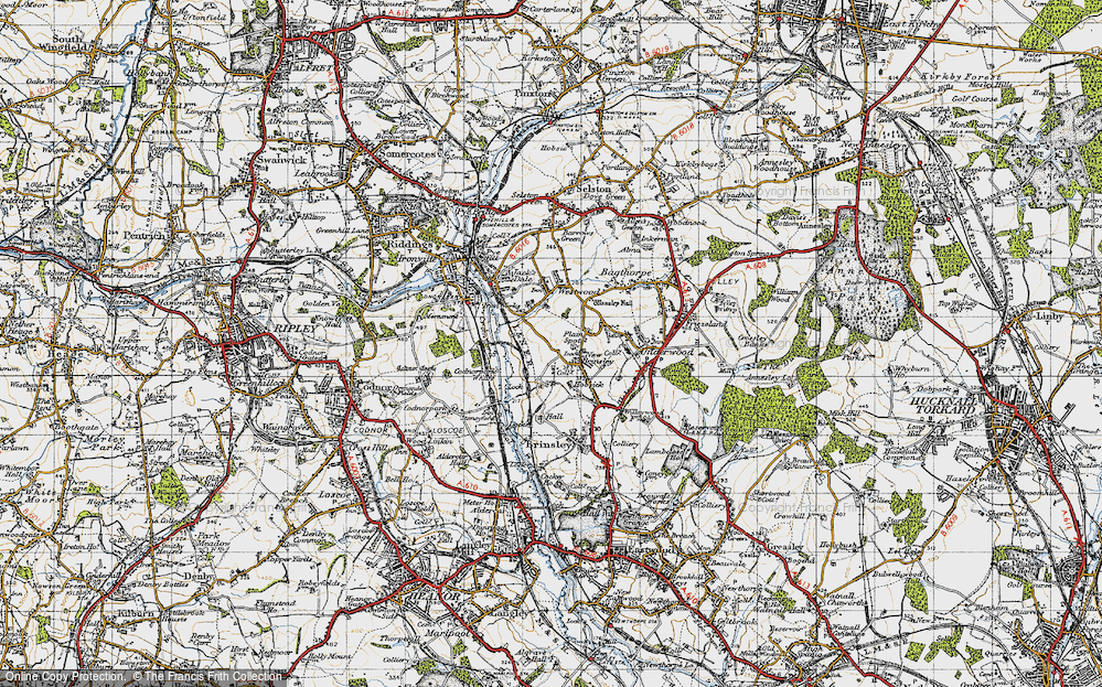 Old Map of New Brinsley, 1946 in 1946