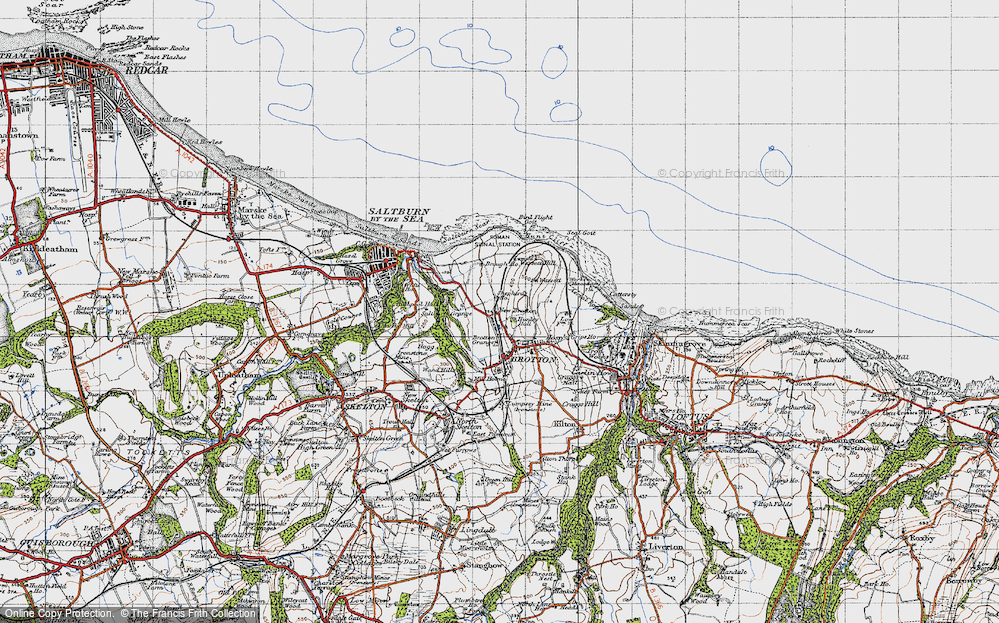 Old Map of New Brotton, 1947 in 1947