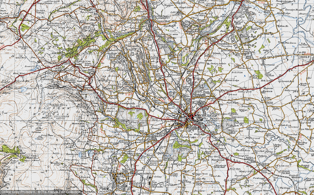 Old Map of New Broughton, 1947 in 1947
