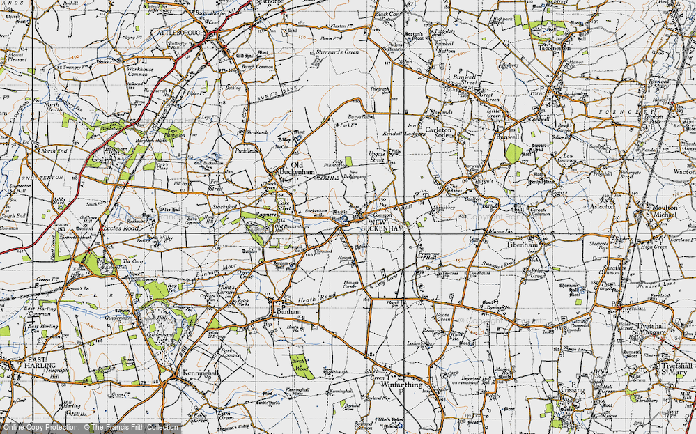 Old Map of New Buckenham, 1946 in 1946