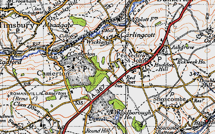 Old map of Woodborough Ho in 1946