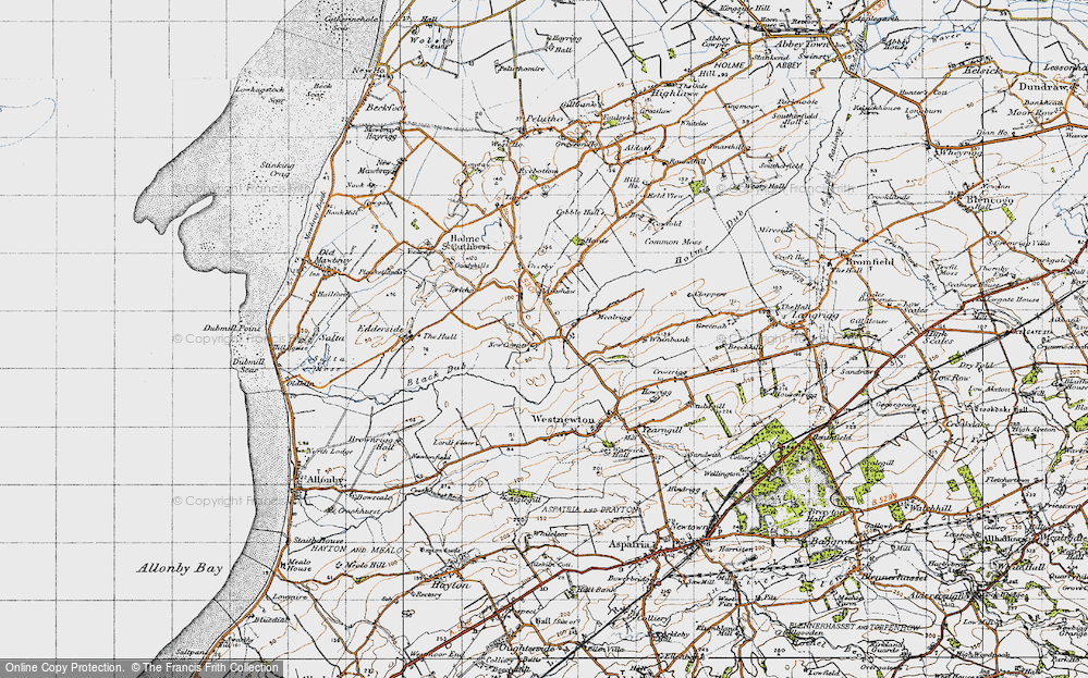 Old Map of New Cowper, 1947 in 1947