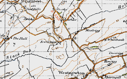 Old map of New Cowper in 1947