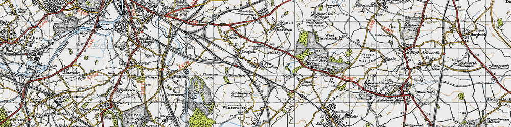 Old map of New Crofton in 1947