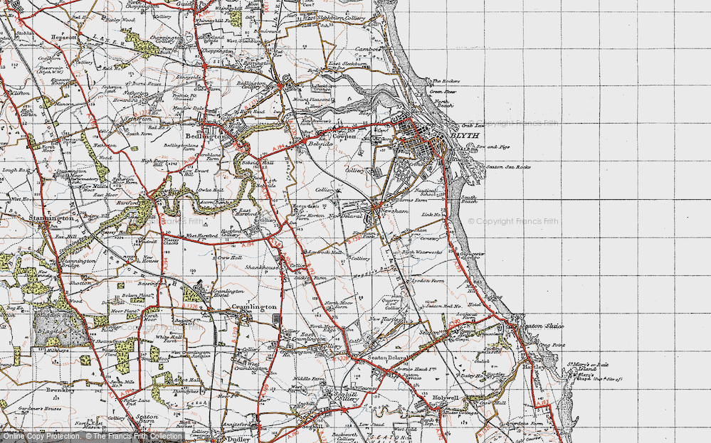 Old Map of New Delaval, 1947 in 1947