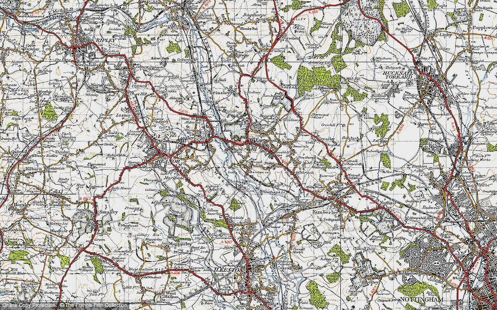 Old Map of New Eastwood, 1946 in 1946