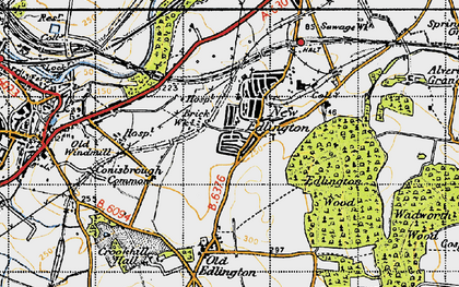 Old map of New Edlington in 1947