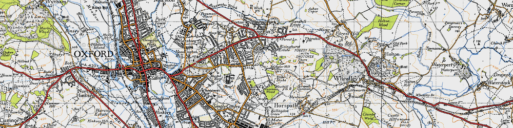 Old map of New Headington in 1946