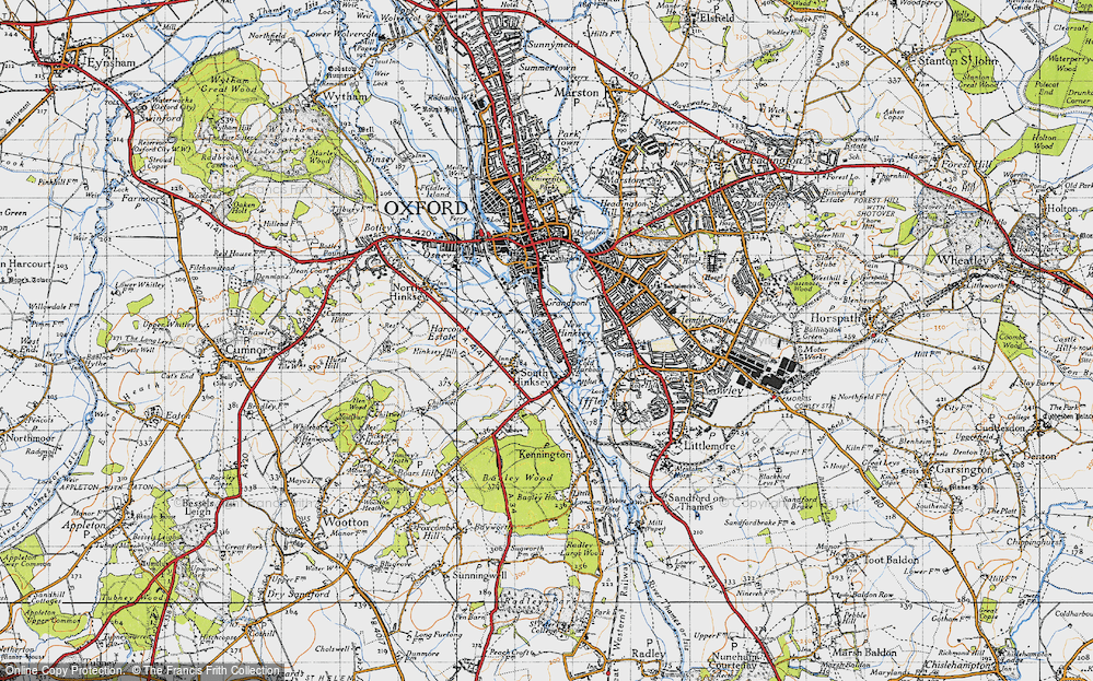 Old Map of New Hinksey, 1947 in 1947