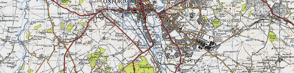 Old map of New Hinksey in 1947