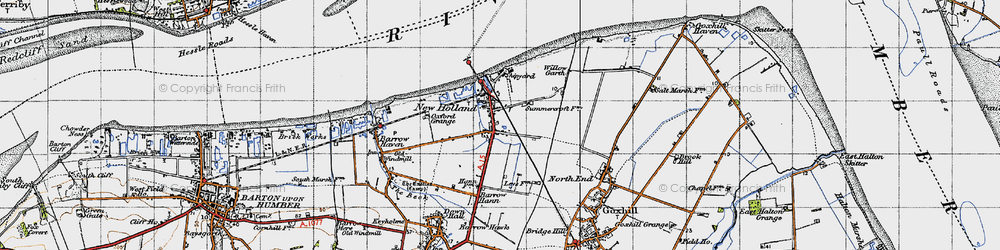 Old map of New Holland in 1947