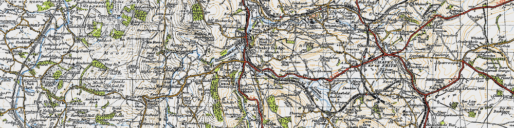 Old map of New Horwich in 1947