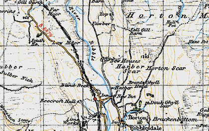 Old map of Top Fm in 1947