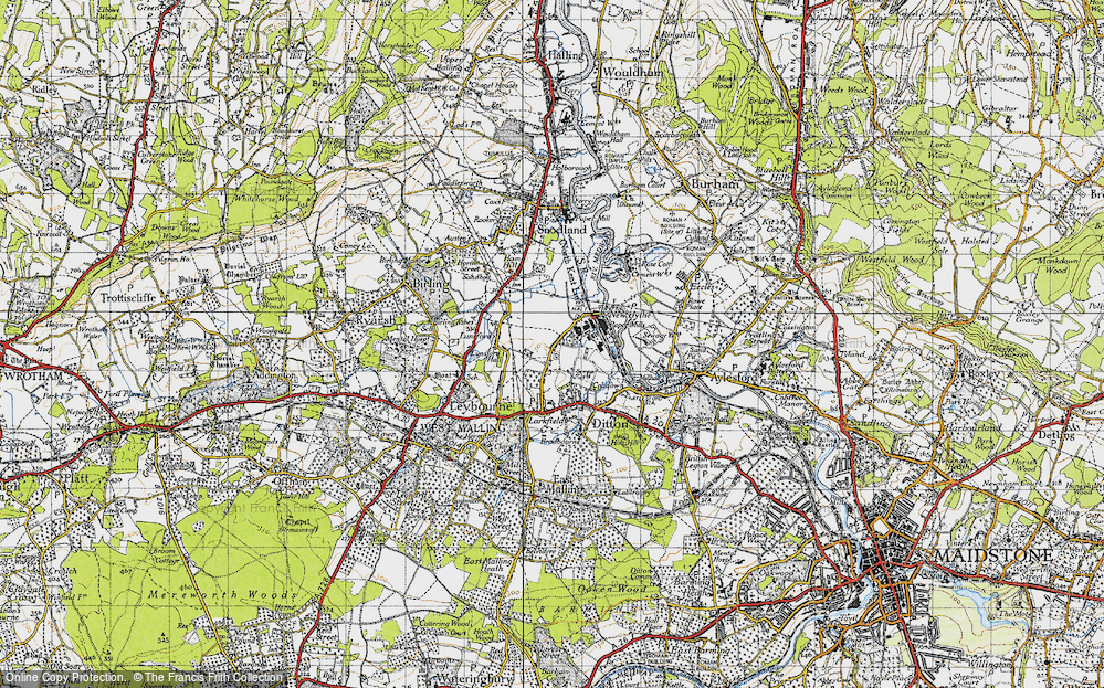 Old Map of New Hythe, 1946 in 1946