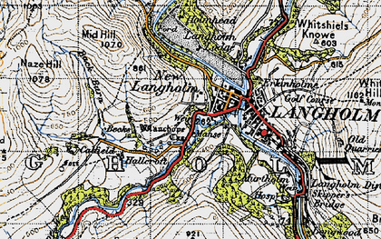 Old map of Bloch Hill in 1947