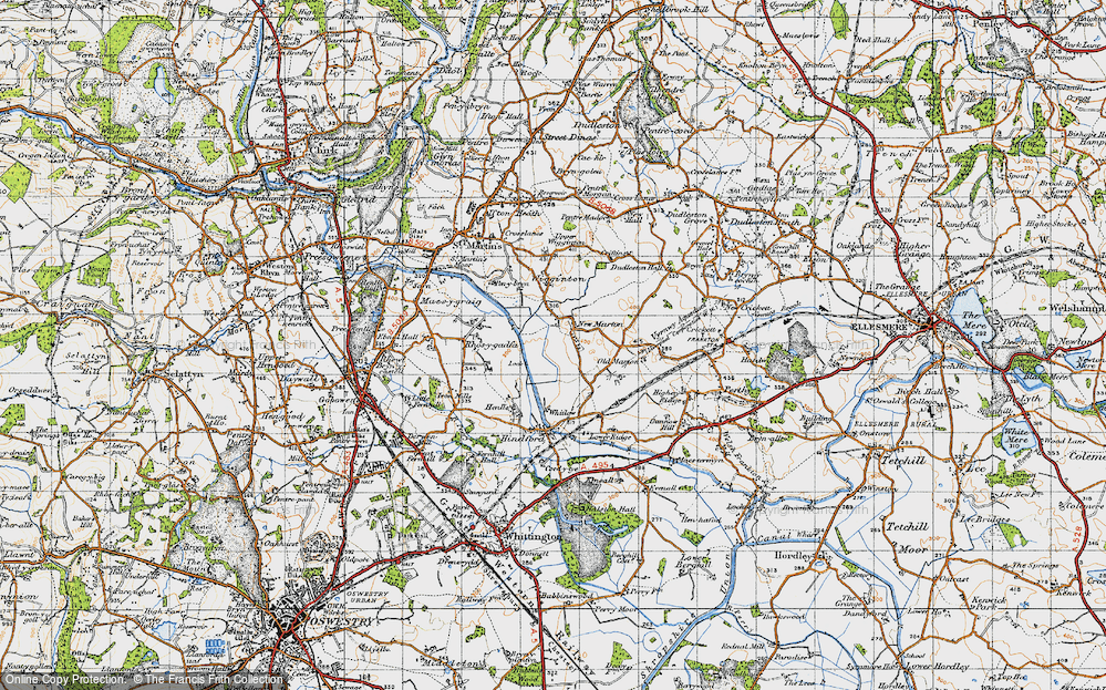 Old Map of New Marton, 1947 in 1947