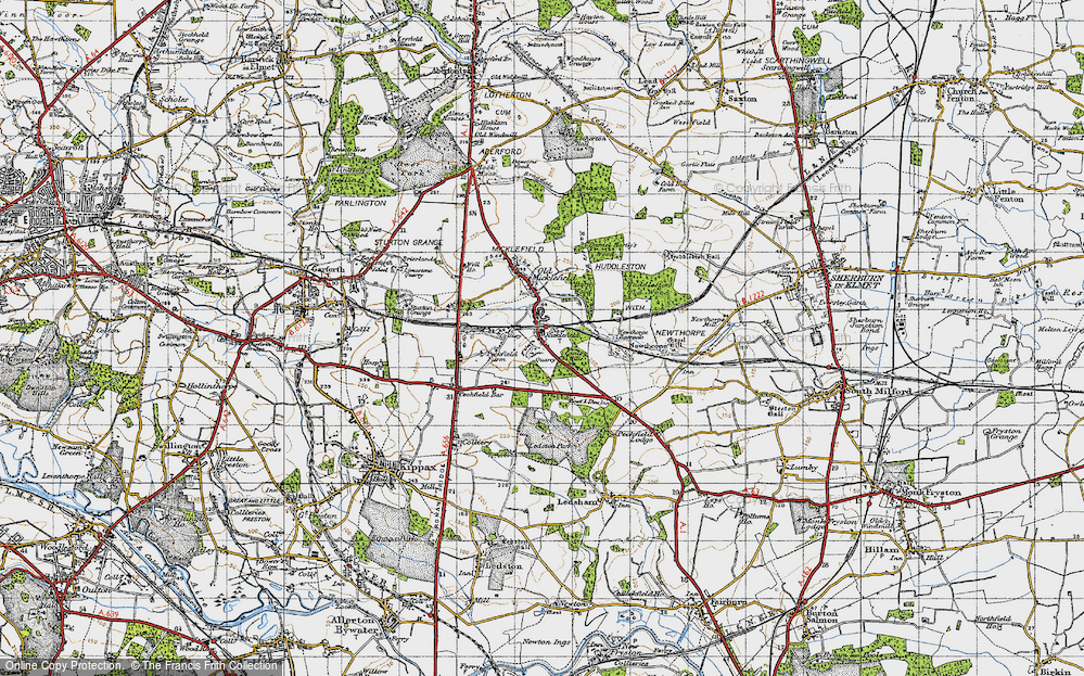 Old Map of New Micklefield, 1947 in 1947