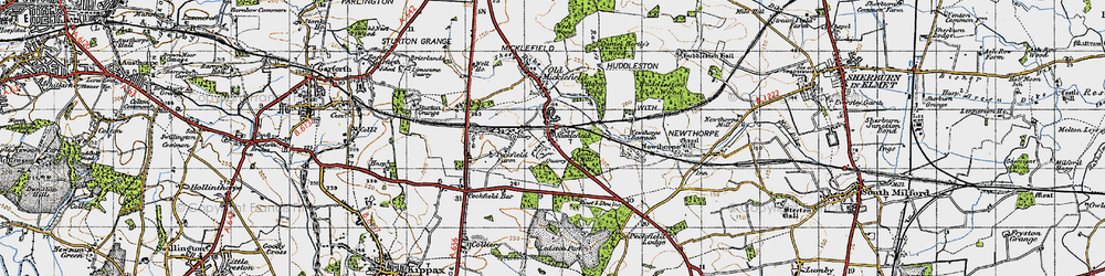 Old map of New Micklefield in 1947