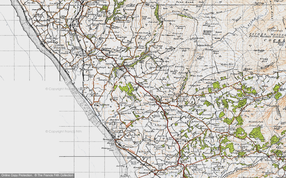 Old Map of New Mill, 1947 in 1947