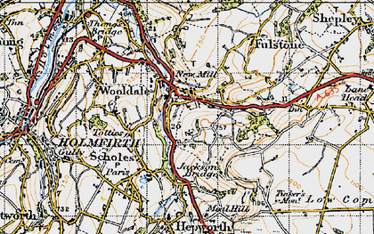 Old map of New Mill in 1947
