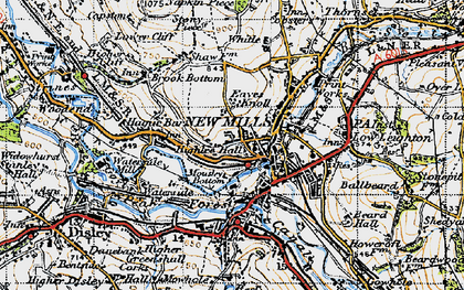 Old map of Whitle in 1947