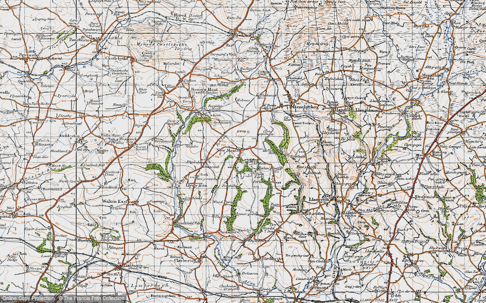 Old Map of New Moat, 1946 in 1946