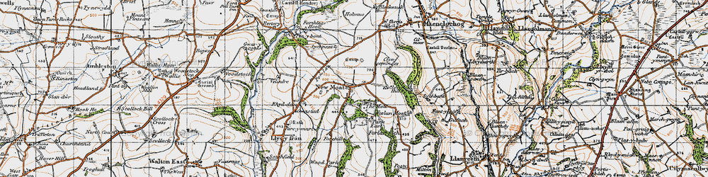 Old map of New Moat in 1946