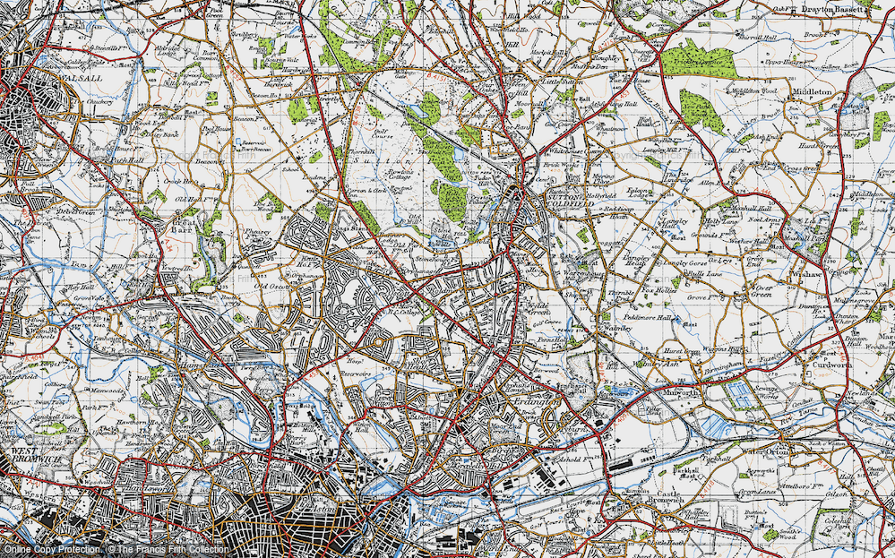 Old Map of New Oscott, 1946 in 1946