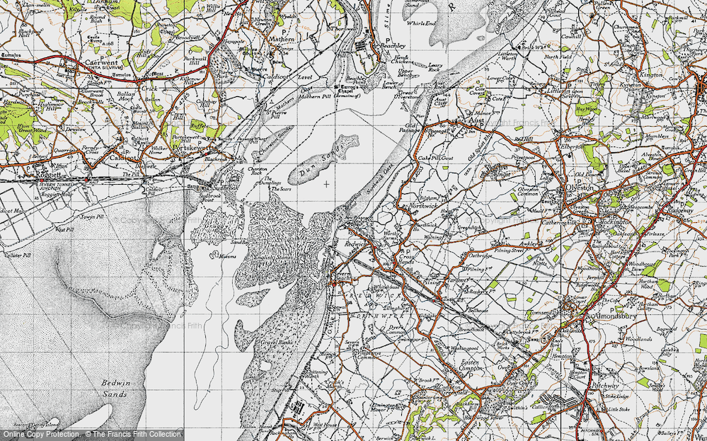 Old Map of New Passage, 1946 in 1946