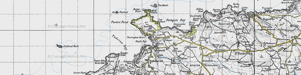 Old map of Trenant in 1946