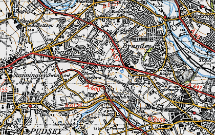 Old map of New Scarbro in 1947