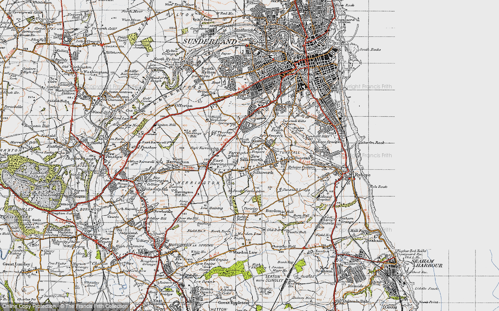Old Map of New Silksworth, 1947 in 1947