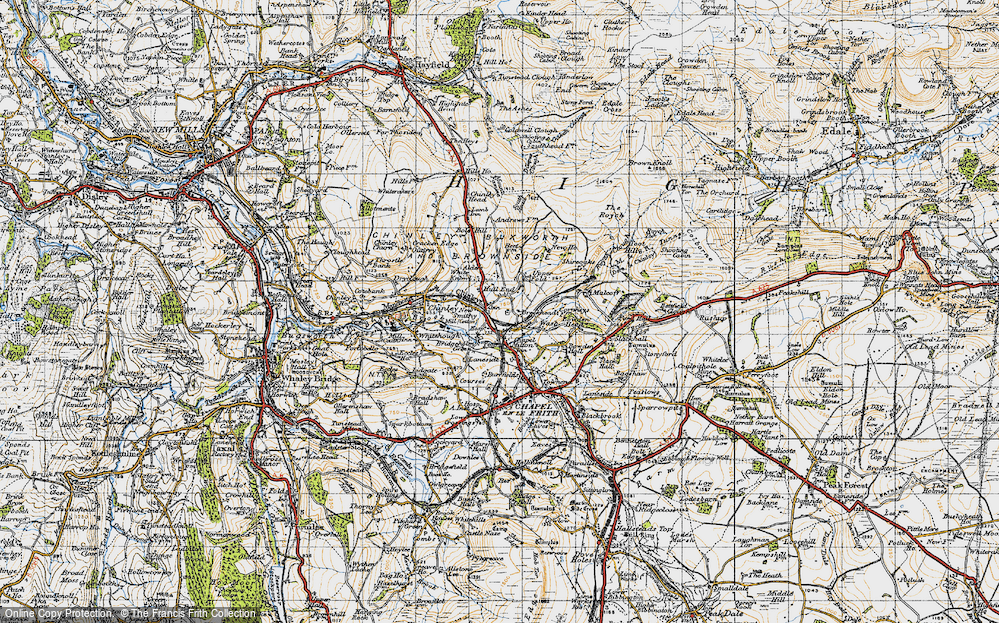 Old Map of New Smithy, 1947 in 1947