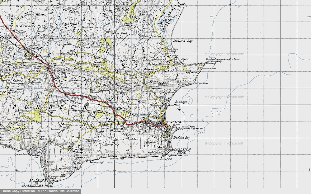 Map Of Swanage Dorset Map Of New Swanage, 1940 - Francis Frith