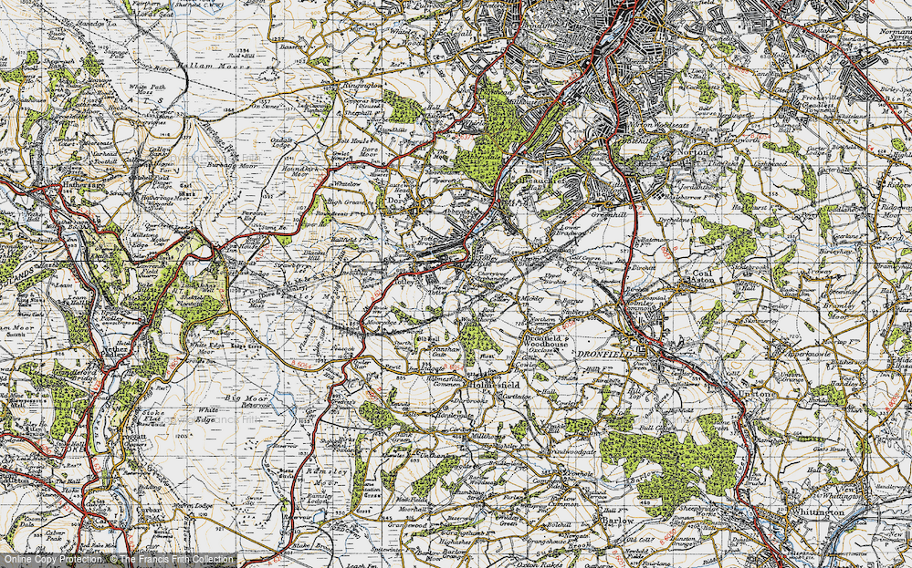 Old Map of New Totley, 1947 in 1947