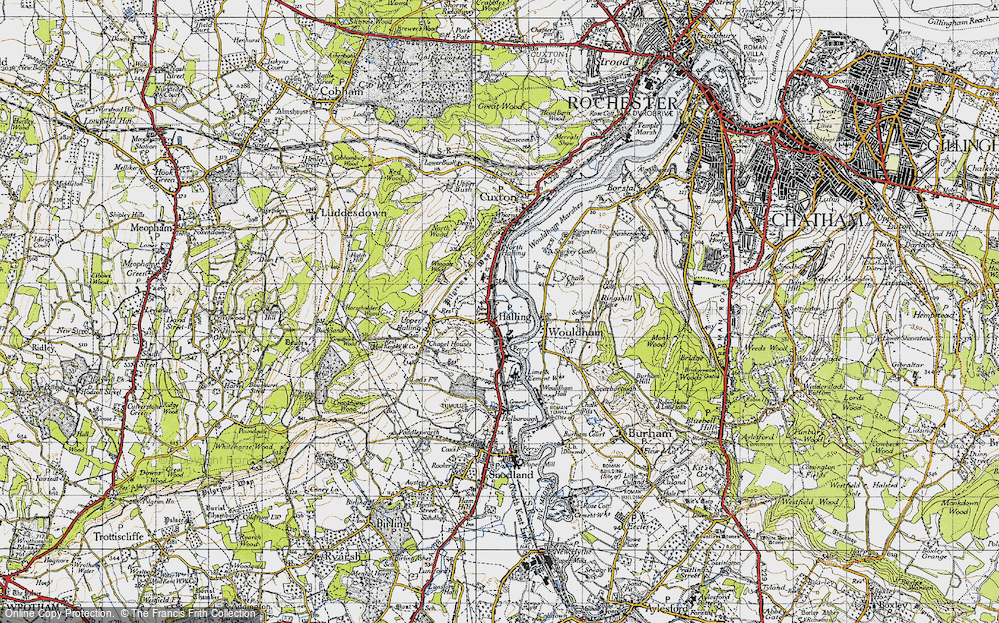 Old Map of New Town, 1946 in 1946