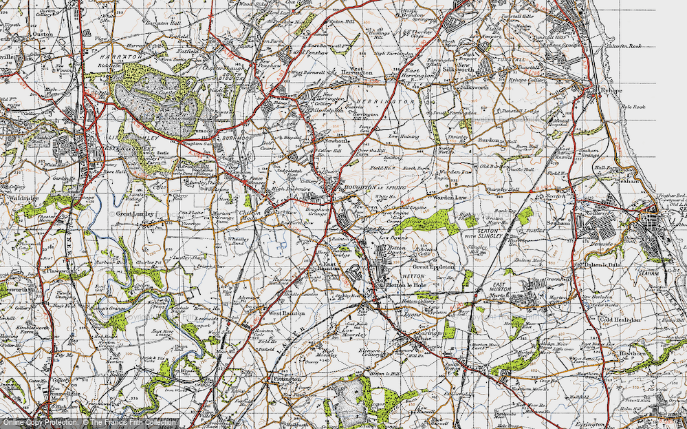 Old Map of New Town, 1947 in 1947