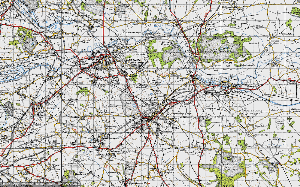 Old Map of New Town, 1947 in 1947