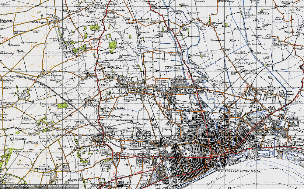 Old Map of New Village, 1947 in 1947