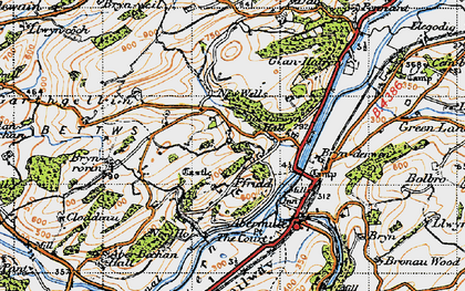 Old map of New Wells in 1947
