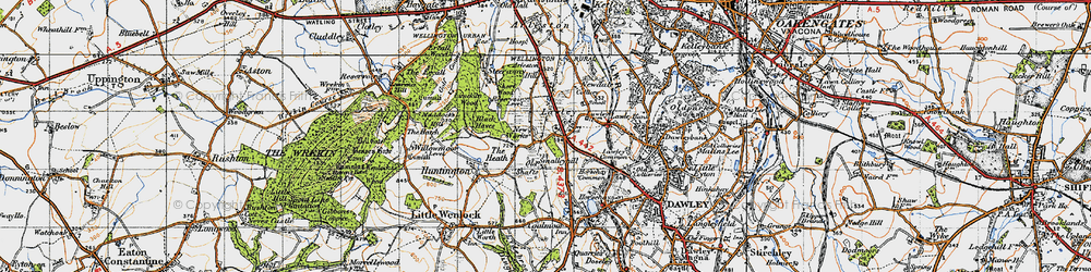 Old map of New Works in 1947