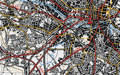 Old map of New Wortley in 1947