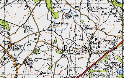 Old map of New Yatt in 1946