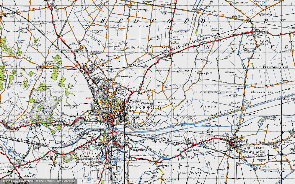 Old Map of Newark, 1946 in 1946