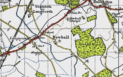Old map of Newball in 1947